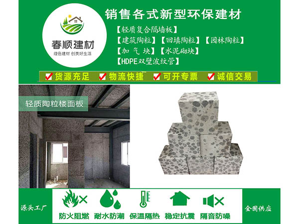 廠(chǎng)房車(chē)間用陶粒隔墻板 快速安裝 防火防水